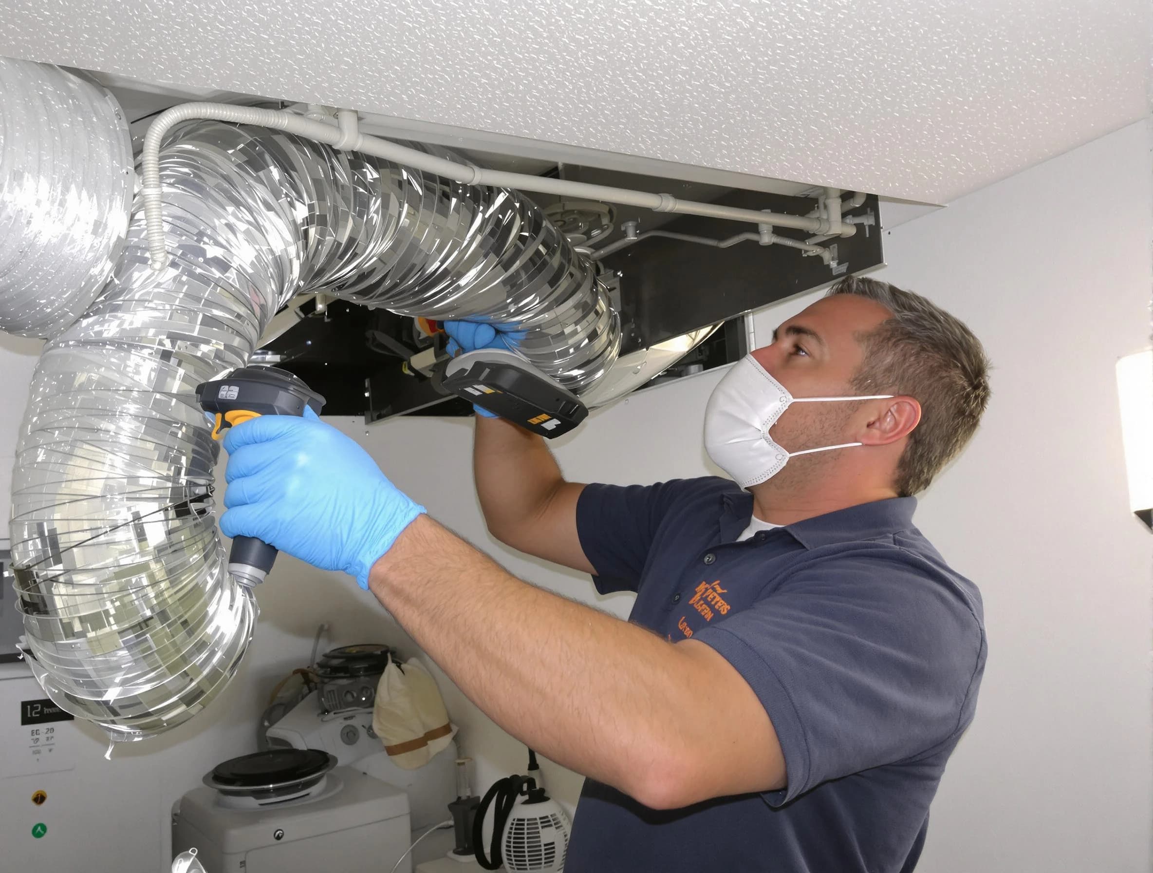 Santa Ana Dryer Vent Cleaning professional performing thorough residential dryer vent cleaning in Santa Ana