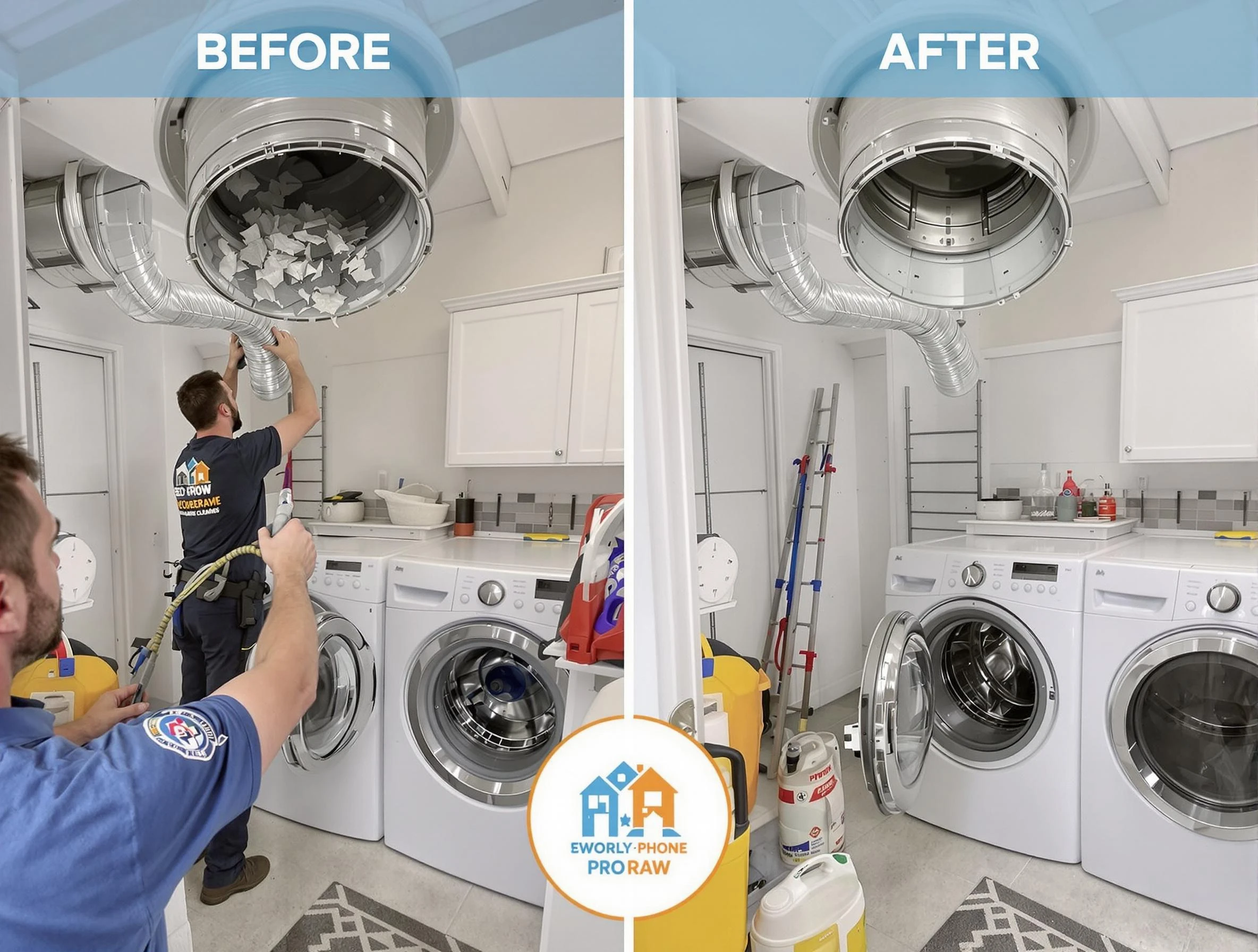 Residential dryer vent cleaning by Santa Ana Dryer Vent Cleaning in Santa Ana